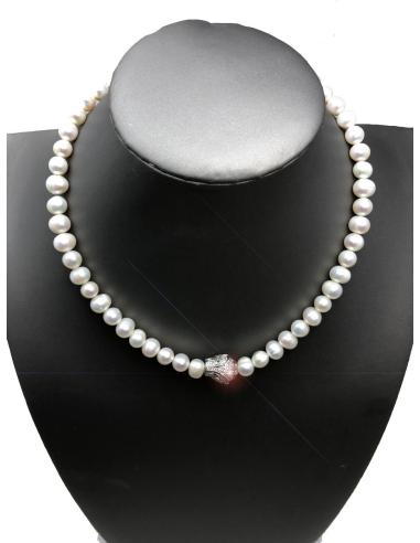 COLLARES DE PERLAS ELEGANTES CON ORIGINAL CABEZA DE TIGRE