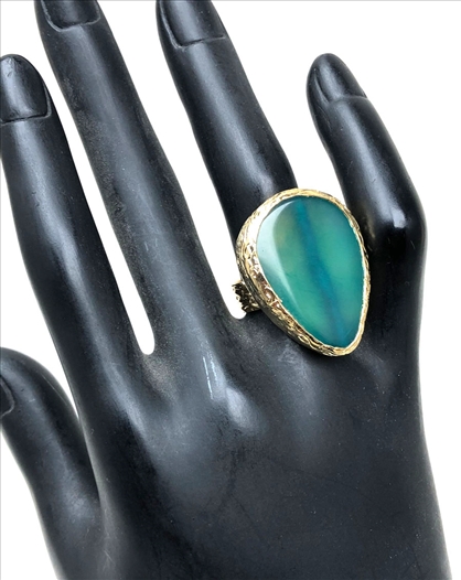 ANILLOS VERDES DE PIEDRAS...