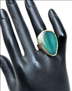 ANILLOS VERDES DE PIEDRAS SEMIPRECIOSAS ORIGINAL TALLA DE GOTA
