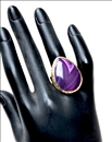 ANILLOS MORADOS DE PIEDRAS SEMIPRECIOSAS PIEZAS UNICAS 