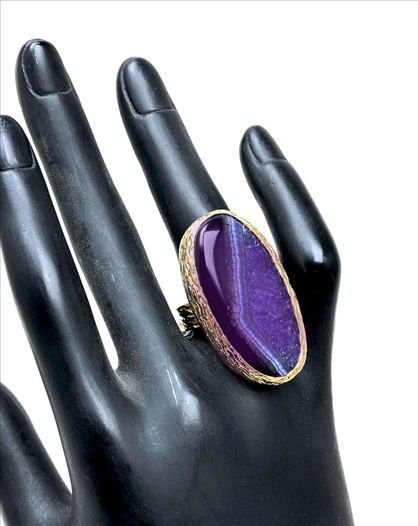 ANILLOS GRANDES MORADOS PRECIOSO...