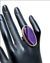 ANILLOS GRANDES MORADOS PRECIOSO CORTE DE PIEDRA