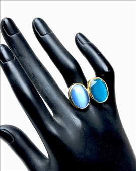 ANILLOS Y SORTIJAS DE MUJER CON PIEDRAS EN TONOS AZULES 2