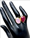 ANILLOS Y SORTIJAS DE MUJER CON PIEDRAS EN TONOS ROSAS Y ROJOS