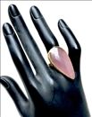 ANILLOS ROSAS DE PIEDRAS OJO DE GATO EN TALLA DE LAGRIMA