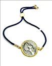 PULSERAS ORIGINALES DE MONEDAS ANTIGUAS CON BAÑO DE ORO