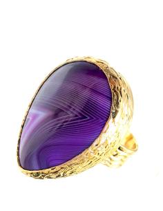 ANILLOS MORADOS DE PIEDRAS SEMIPRECIOSAS PIEZAS UNICAS