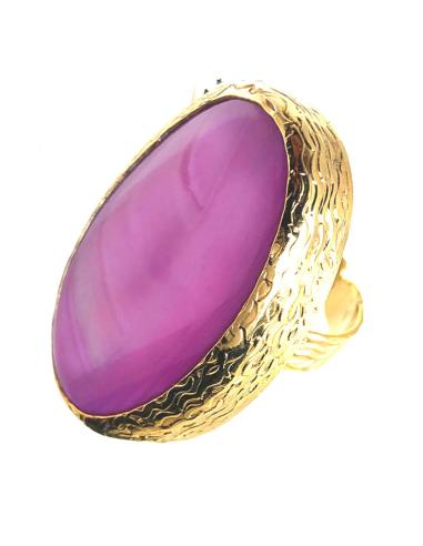 ANILLOS GRANDES FUCSIAS Y ROSAS DE PIEDRAS PRECIOSO COLORIDO