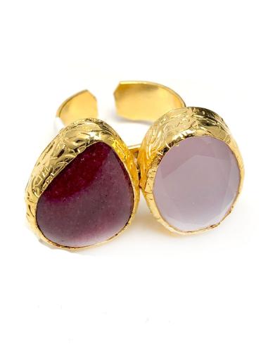 ANILLOS Y SORTIJAS DE MUJER CON PIEDRAS EN TONOS ROSAS Y ROJOS