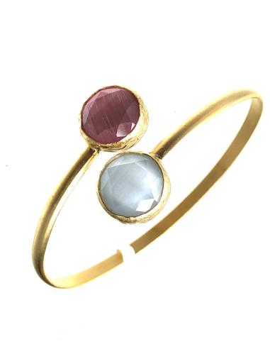 PULSERAS DE MUJER DE PIEDRAS ROSAS Y BLANCAS MUY BONITAS
