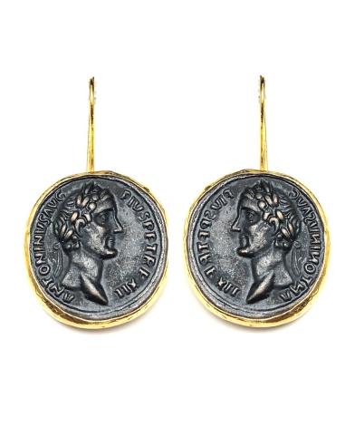PRECIOSOS PENDIENTES DE MUJER DE MONEDAS ANTIGUAS