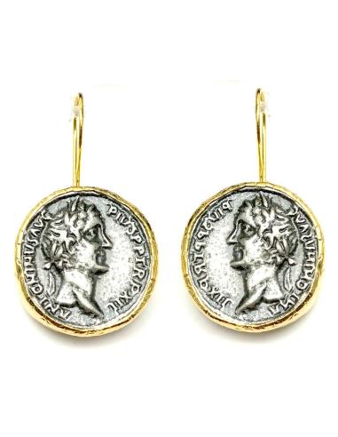 PENDIENTES DE MUJER DE MONEDAS ANTIGUAS ROMANAS