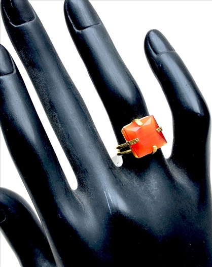 ANILLOS NARANJAS Y DORADOS DISEÑOS...