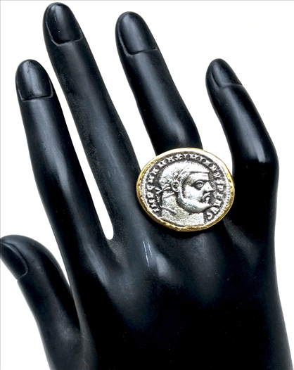 ANILLOS MUJER  DE MONEDAS ANTIGUAS...