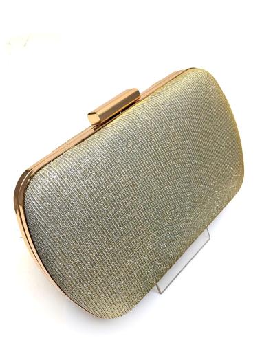 ELEGANTES BOLSOS DE FIESTA EN DORADO BRILLO