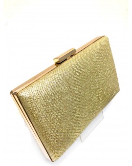 BOLSOS DE FIESTA DORADOS EFECTO BRILLANTINA PARA BODAS