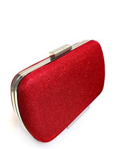 BOLSOS DE FIESTA ROJOS CON BRILLO PARA BODAS Y CELEBRACIONES