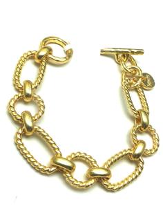PULSERAS DE MUJER DORADOS ELEGANTES DE ESLABON