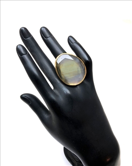 ANILLOS GRANDES GRISES CON BAÑO DE ORO TENEMOS LAS MEJORES CALIDADES 2