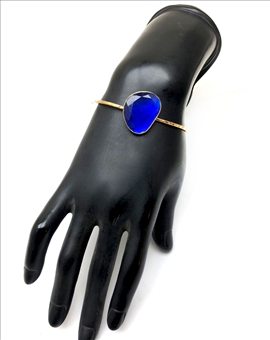 PRECIOSAS PULSERAS CON PIEDRAS DE COLORES EN OJO DE GATO 2