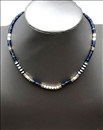 COLLARES AZUL MARINO DE BISUTERIA FINA CON PIEDRAS NATURALES HEISHI