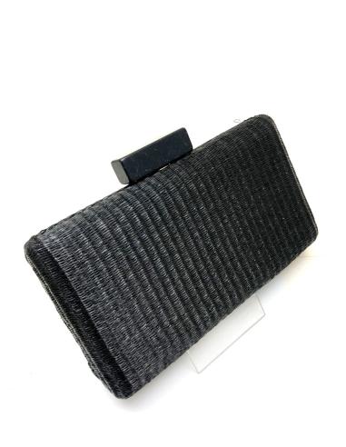CLUTCH ELEGANTES DE BODAS Y BAUTIZOS EN RAFIA NEGRA