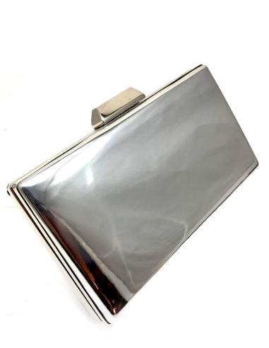 ESTUPENDOS BOLSOS DE FIESTA PLATA MUY ACTUALES EFECTO ESPEJO
