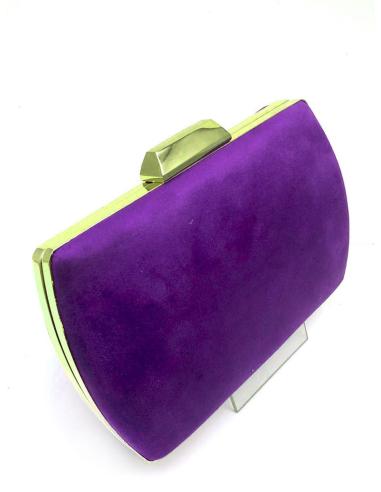 CLUTCH DE FIESTA MORADO AZULADO IDEAL PARA LLEVAR EN BODAS