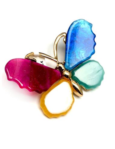 BROCHES DE MUJER DE MARIPOSAS EN MULTICOLOR DE BISUTERIA