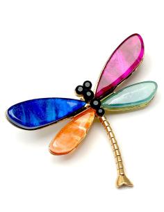 BROCHES DE MUJER DE LIBELULAS VISTOSAS DE BISUTERIA VENTA ONLINE