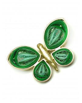 BROCHES DE BISUTERIA ORIGINALES PARA MUJER BONITA MARIPOSA EN TONOS VERDES