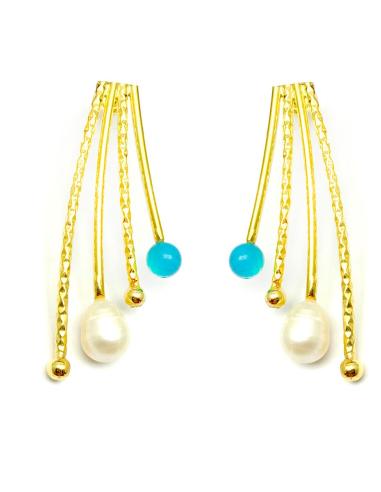 PENDIENTES DE DISEÑO CON PERLAS CON EL QUE SER LA PROTAGONISTA