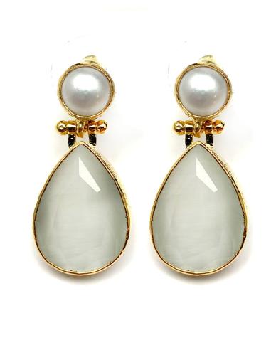 PENDIENTES DE MUJER CON PERLAS PARA BODAS Y CEREMONIAS
