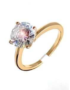 ANILLOS DORADOS PARA MUJER DE SOLITARIOS EN BISUTERIA FINA