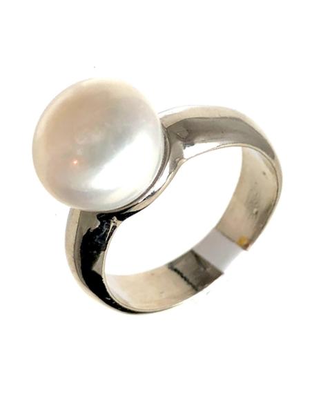 ANILLOS PARA MUJER CON PERLAS DE BISUTERIA PLATEADA