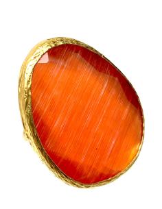 VISTOSOS ANILLOS GRANDES NARANJAS MODELO AJUSTABLE A SU DEDO