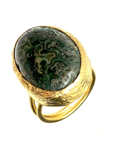 ANILLOS ORIGINALES DE PIEDRAS NATURALES EN TONOS VERDES