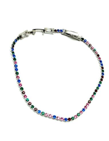 PULSERAS DE BISUTERIA FINA PARA MUJER EN CRISTAL MULTICOLOR