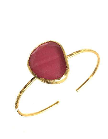 PULSERAS ROSAS CHAPADAS EN ORO PARA LUCIR EN BODAS Y CEREMONIAS