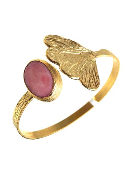 BRAZALETES Y PULSERAS CHAPADAS DE NUESTRA COLECCION DE HOJAS