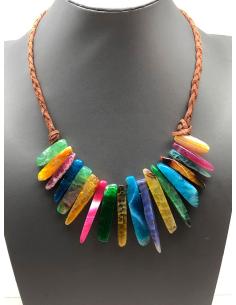 COLLARES MUJER CON PIEDRAS SEMIPRECIOSAS HECHOS A MANO