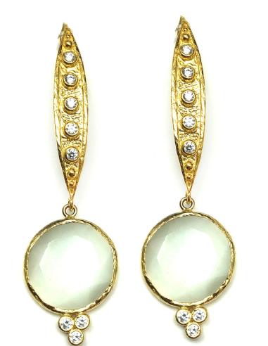 PENDIENTES LARGOS BLANCOS PARA TRIUNFAR EN BODAS