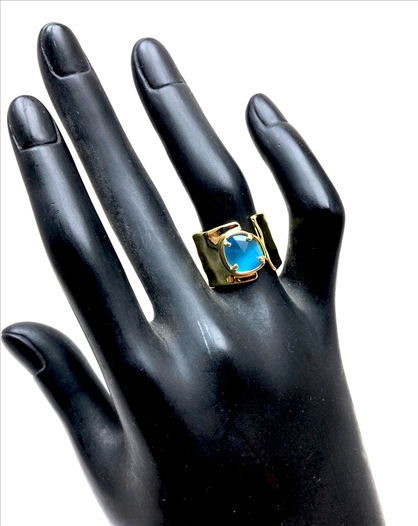 ANILLOS DE MUJER AZULES JOYAS...