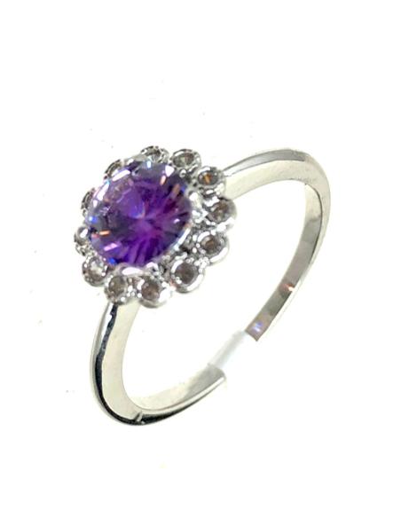 ANILLOS DE MUJER DE BISUTERIA FINA EN AMATISTA PARA BODAS