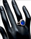 ANILLOS Y SORTIJAS AZULES GRANDES DE BISUTERIA PARA MUJER