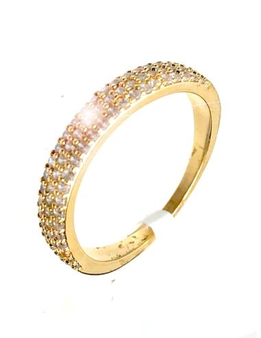 ANILLOS DE MUJER ALIANZAS DORADAS CON CIRCONITAS