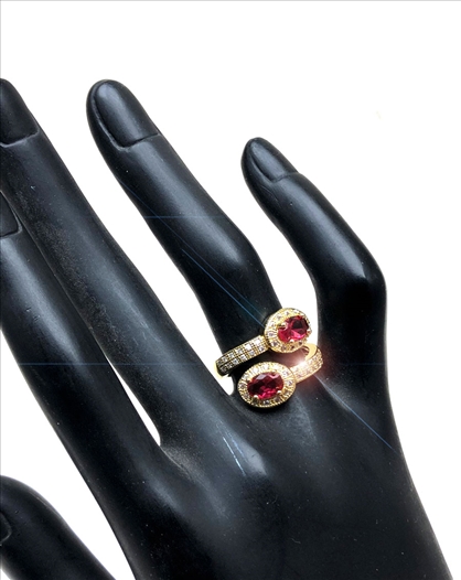 ANILLOS ROSAS DE BISUTERIA FINA MUY...