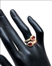 ANILLOS ROSAS DE BISUTERIA FINA MUY ELEGANTES PARA BODAS