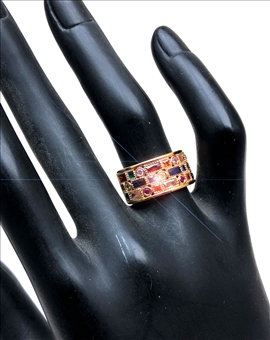 ANILLOS GRANDES DE MUJER DE BISUTERIA FINA Y PEDRERIA DE COLOR 2