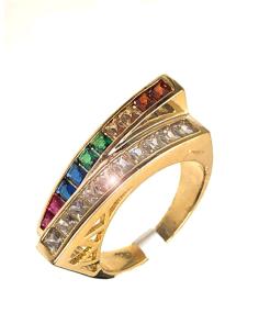 ANILLOS DORADOS PARA MUJER PRECIOSO DISEÑO MUY ACTUAL